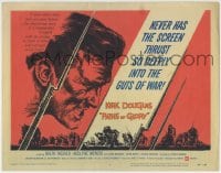 1r204 PATHS OF GLORY TC 1958 Stanley Kubrick classic, great Ellender art of Kirk Douglas in WWI!