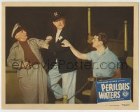 1r734 PERILOUS WATERS LC #6 1948 Don Castle with two guys wearing sailor caps!