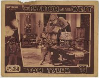 1r737 PHANTOM OF THE WEST chapter 7 LC 1931 Tom Tyler fighting bad guy, The Price of Silence!