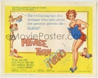 1r209 PLEASE TURN OVER TC 1961 English comedy, artwork of sexy teenage woman in nightie!