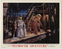 1r741 PLYMOUTH ADVENTURE color photolobby 1952 Gene Tierney feels pity for captain Spencer Tracy!