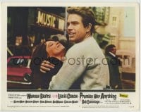 1r751 PROMISE HER ANYTHING LC #2 1966 best romantic close up of Warren Beatty & Leslie Caron!