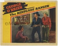 1r768 RENEGADE RANGER LC 1938 George O'Brien & Texas Rangers watching for bad guys through window!