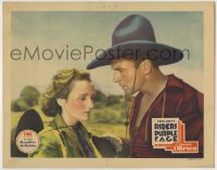 1r773 RIDERS OF THE PURPLE SAGE LC 1931 c/u of concerned George O'Brien & Marguerite Churchill!