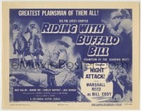 1r220 RIDING WITH BUFFALO BILL chapter 7 TC 1954 Columbia cowboy super-serial, Night Attack!