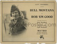 1r221 ROB 'EM GOOD TC 1923 great close up of Bull Montana in wacky Robin Hood parody!