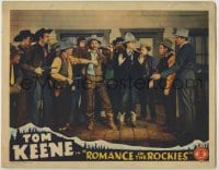 1r780 ROMANCE OF THE ROCKIES LC 1937 cowboy Tom Keene & friends catch the bad guys!