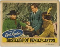 1r783 RUSTLERS OF DEVIL'S CANYON LC #8 1947 Allan Lane as Red Ryder, Bobby Blake as Little Beaver!