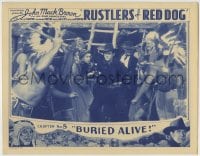 1r784 RUSTLERS OF RED DOG chapter 5 LC 1935 Johnny Mack Brown surrounded by Native Americans!
