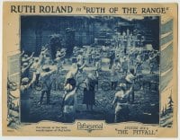 1r788 RUTH OF THE RANGE chapter 6 LC 1923 wacky image of the lava worshippers of Malhalla by temple!