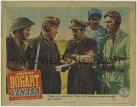 1r791 SAHARA LC 1943 Humphrey Bogart threatens to knock Nazi's teeth through his brains!