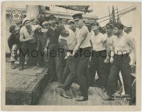1r798 SEA MASTER LC 1917 sailors gather around two men fighting on the ship's deck!