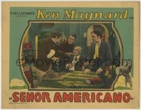 1r800 SENOR AMERICANO LC 1929 cowboy Ken Maynard stops angry man from attacking old guy!
