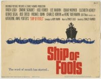 1r237 SHIP OF FOOLS TC 1965 Stanley Kramer's movie based on Katharine Anne Porter's book!