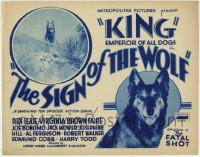 1r239 SIGN OF THE WOLF chapter 4 TC 1931 serial from Jack London's story, King, Emperor of All Dogs!