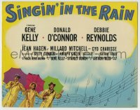 1r243 SINGIN' IN THE RAIN photolobby TC 1952 Gene Kelly, Donald O'Connor & Debbie Reynolds, classic!