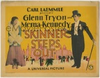 1r244 SKINNER STEPS OUT TC 1929 Glenn Tryon in tuxedo & top hat, Merna Kennedy wearing fur!