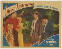 1r825 SMOKE LIGHTNING LC 1933 two bad men threaten George O'Brien, Nell O'Day & their kid!