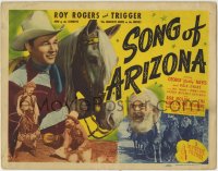 1r248 SONG OF ARIZONA TC 1946 Roy Rogers with his guitar, Trigger, Dale Evans & Gabby Hayes!