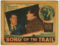 1r249 SONG OF THE TRAIL TC 1936 c/u of Kermit Maynard attacking bad guy, James Oliver Curwood