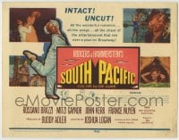 1r251 SOUTH PACIFIC TC 1959 Rossano Brazzi, Mitzi Gaynor, Rodgers & Hammerstein musical!