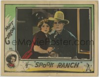 1r848 SPOOK RANCH LC 1925 Hoot Gibson & Helen Ferguson wait while it comes closer and closer!