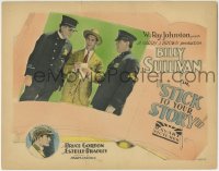 1r255 STICK TO YOUR STORY TC 1926 worried Billy Sullivan standing between two police officers!