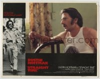 1r861 STRAIGHT TIME LC #6 1978 great close up of ex-con Dustin Hoffman hanfcuffed to bed!