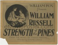 1r257 STRENGTH OF THE PINES TC 1922 pretty Irene Rich & William Russell sitting by campfire!