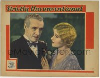 1r865 STRICTLY UNCONVENTIONAL LC 1930 c/u of pretty young Catherine Dale Owen & Lewis Stone!