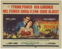 1r259 SUN ALSO RISES TC 1957 Tyrone Power, Ava Gardner, Mel Ferrer, Errol Flynn, Eddie Albert