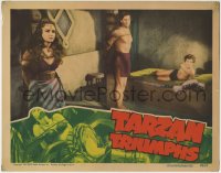 1r875 TARZAN TRIUMPHS LC 1943 Johnny Weissmuller, Frances Gifford & Sheffield all tied up!