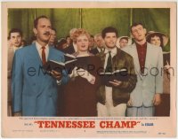 1r877 TENNESSEE CHAMP LC #3 1954 Shelley Winters, Keenan Wynn & two prizefighters sing in church!