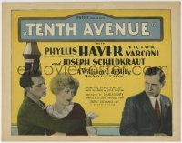 1r264 TENTH AVENUE TC 1928 flapper Phyllis Haver on New York City street, Varconi, Schildkraut!
