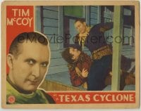 1r879 TEXAS CYCLONE LC 1932 great c/u of Tim McCoy in death struggle outside sheriff's office!