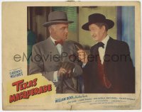 1r880 TEXAS MASQUERADE LC #4 1944 close up of William Boyd as Hopalong Cassidy in suit & bow tie!