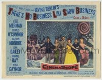 1r884 THERE'S NO BUSINESS LIKE SHOW BUSINESS LC #5 1954 Marilyn Monroe & other top cast in line-up!