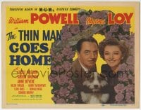 1r265 THIN MAN GOES HOME TC 1944 great image of William Powell, Myrna Loy & Asta the dog too!