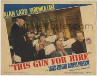 1r889 THIS GUN FOR HIRE LC #2 R1945 sexy Veronica Lake eyes Alan Ladd paying conductor on train!