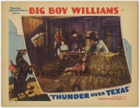 1r894 THUNDER OVER TEXAS LC 1934 Guinn Big Boy Williams finds bad guys with hostages in barn!