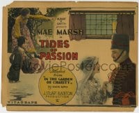 1r270 TIDES OF PASSION TC 1925 Mae Marsh, adapted from Basil King's In the Garden of Charity!