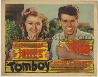 1r273 TOMBOY TC 1940 great smiling portrait of pretty Marcia Mae Jones & Jackie Moran!