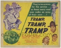 1r276 TRAMP, TRAMP, TRAMP TC 1942 early Jackie Gleason, WWII, they're too screwy for the service!