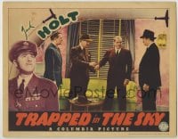 1r907 TRAPPED IN THE SKY LC 1939 innocent Jack Holt is handcuffed, cool border art of planes!
