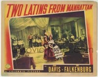 1r912 TWO LATINS FROM MANHATTAN LC 1941 Joan Davis & Jinx Falkenburg performing in nightclub!