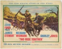 1r280 TWO RODE TOGETHER TC 1961 directed by John Ford, art of James Stewart & Richard Widmark!