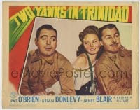 1r915 TWO YANKS IN TRINIDAD LC 1942 sexy Janet Blair between Pat O'Briwn & Brian Donlevy!
