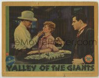 1r926 VALLEY OF THE GIANTS LC 1938 Wayne Morris, Claire Trevor & Jack LaRue with silver dollars!