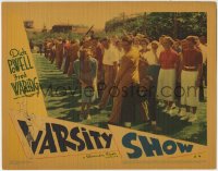 1r932 VARSITY SHOW LC 1937 Dick Powell crawls through legs and gets paddled by all the guys!