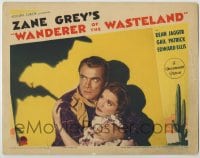1r938 WANDERER OF THE WASTELAND LC 1935 c/u of Dean Jagger & Gail Patrick with menacing shadow!
